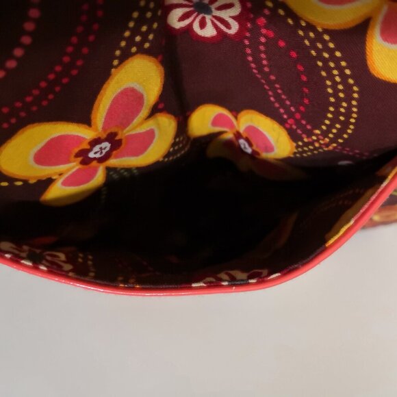 Vera Bradley Floral Buttercup Flipster Hipster Bag Flap Magnetic Closure - Picture 6 of 7